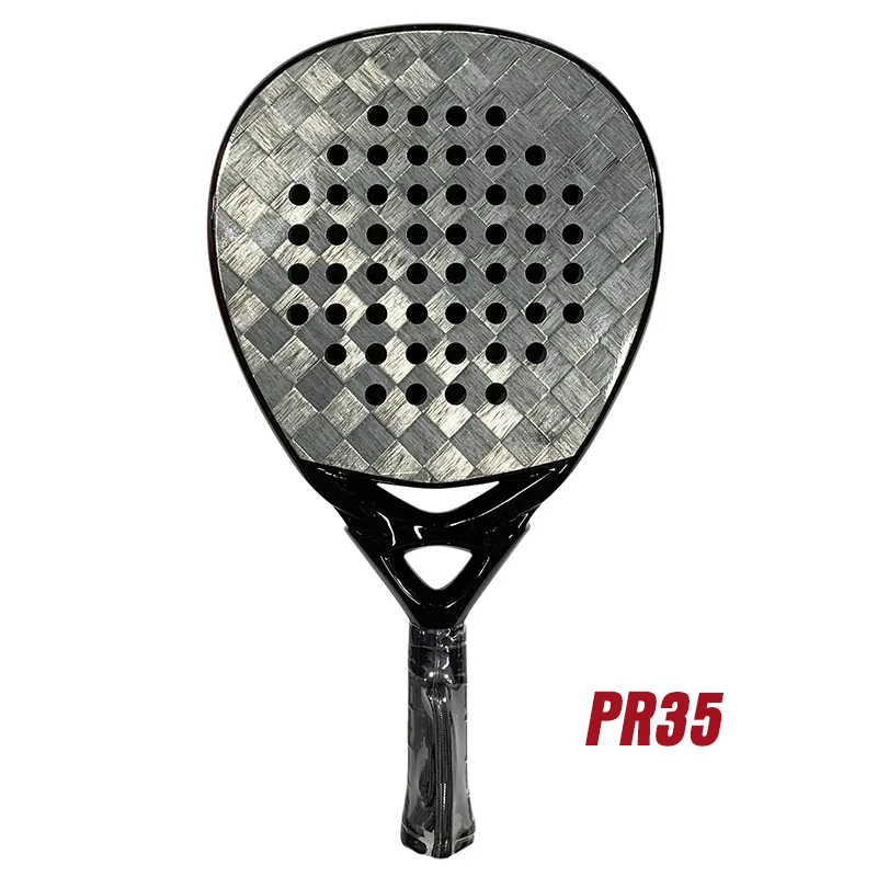 Raket serat karbon aluminasi 18K Padel Rackets