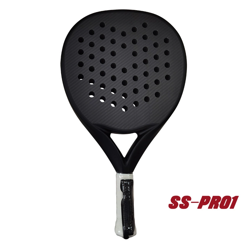 Raket Padel Serat Karbon 3K Bentuk Bulat